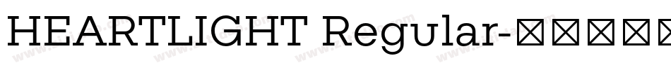 HEARTLIGHT Regular字体转换